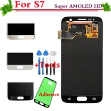 

100% Test OK Super AMOLED For Samsung Galaxy S7 G930 G930F LCD Display Touch Screen Digitizer Replacement