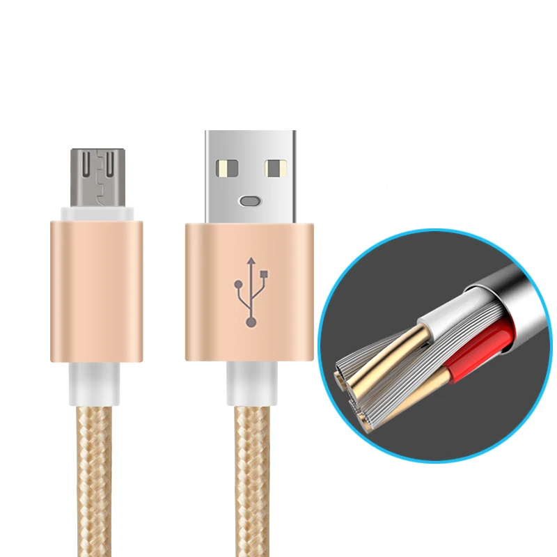 

EVLARUBY USB Cable 2A Nylon Fast Charge USB Data Cable for Samsung Xiaomi 4x LG Tablet Android Mobile Phone USB Charging Cord