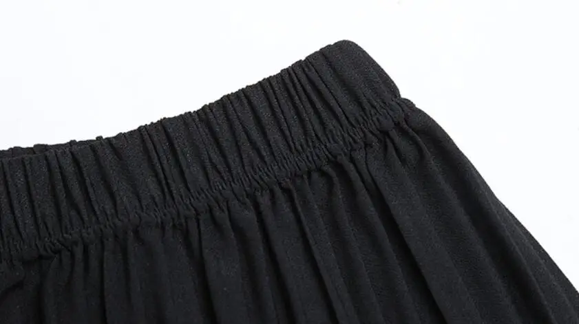Summer Female Wrinkle High Waist Loose Thin Section Wide Range Chiffon Legs long Leg Pants Korean Pant Fashion Sexy Summer Female Wrinkle High Waist Loose Thin Section Wide Range Chiffon Legs long Leg Pants Korean Pant Fashion Sexy