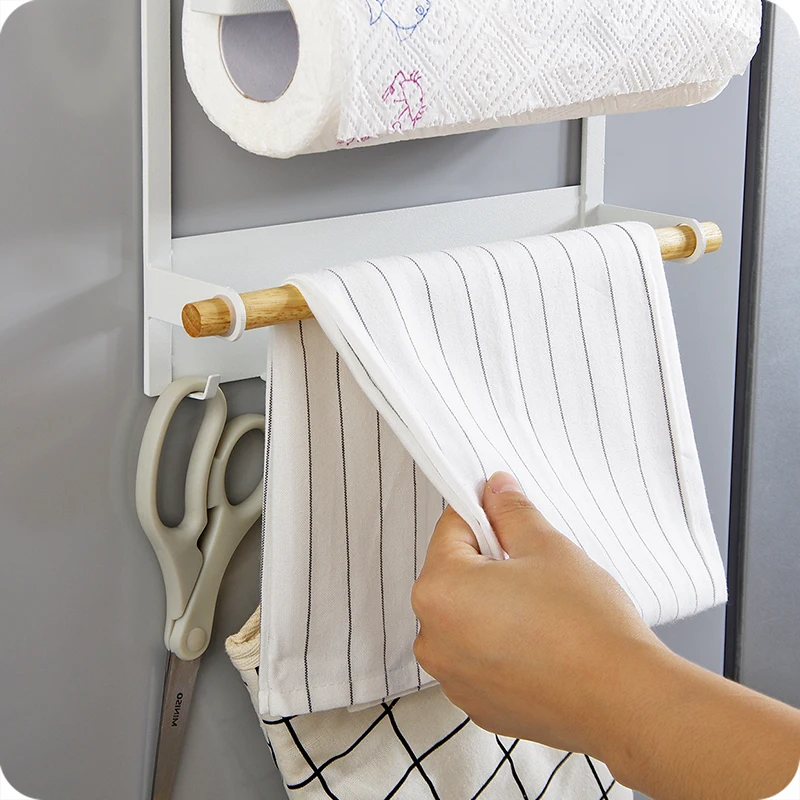  Kitchen condiment magnetic storage rack seasoning iron refrigerator side hanging LU4213 - 32912246605