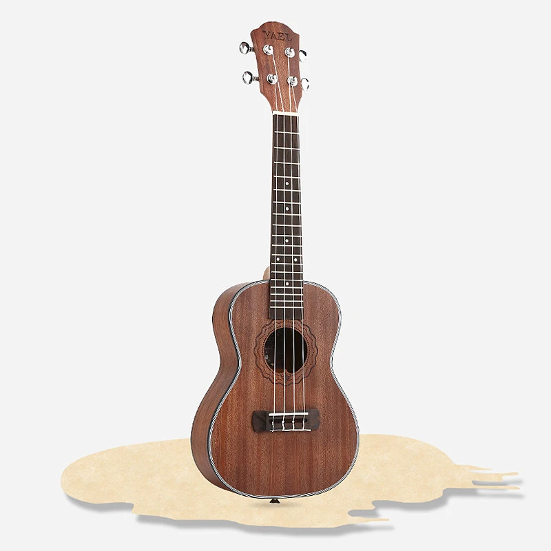Yael 23 дюймов Концерт Гавайская гитара 4 струнные Гавайские гитары УКУ Кофе Акустическая гитара красное дерево