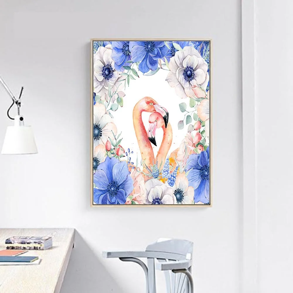 Watercolor-Flamingo-Flowers-Nordic-Canvas-Poster-Wall-Art-Canvas-Prints-Minimalist-Painting-Wall-Picture-for-Bedroom(3)