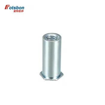 

BSO-M4 Self Clinching Standoff Hex Blind Rivet Threaded Standoffs Server Cabinet Sheet Metal Spacer Insert Nut Stud Column Screw