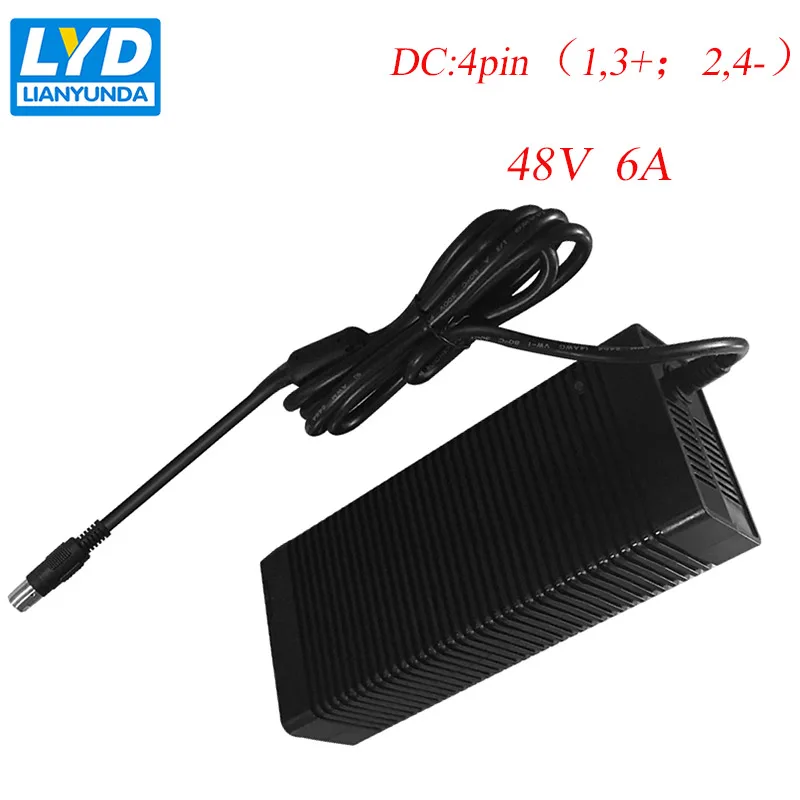 

48V/6A Supply LED Power Adapter For Electrical Equipment Switching Adapter Black Switching For LED Strip IT Equipment