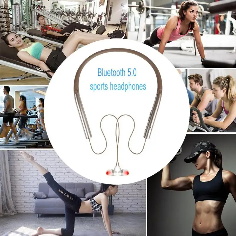 VJ751 Wireless Bluetooth 5 0 Stereo Earphone microphone Handsfree Sport Earplugs Stereo Earbugs Bluetooth Earplugs for Phone new