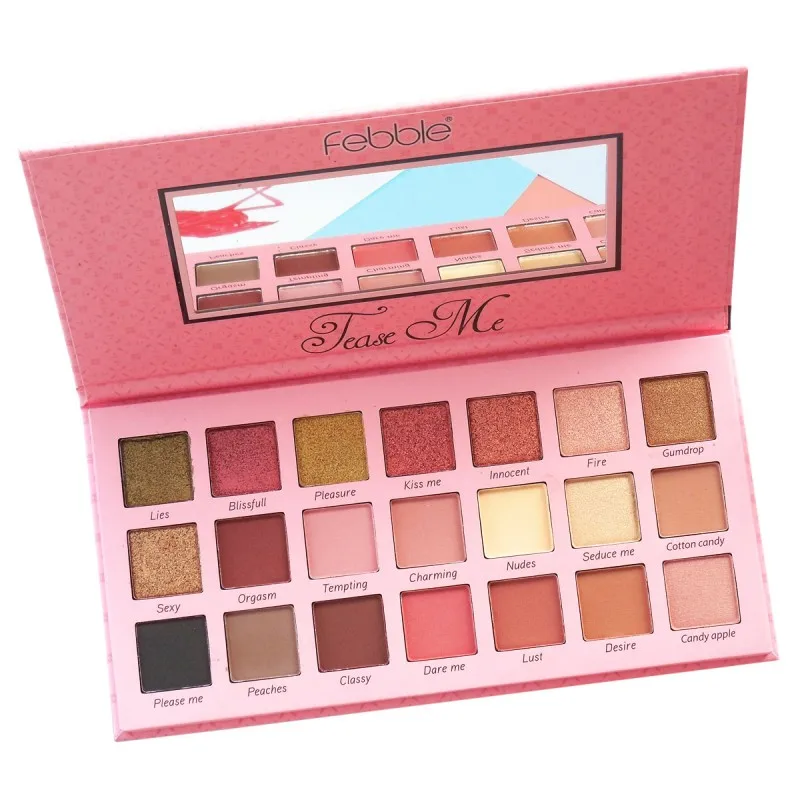 2018 New Arrival Eyeshadow 21Color Palette Make Up Palette Matte Shimmer Pigmented Eye Shadow Powder
