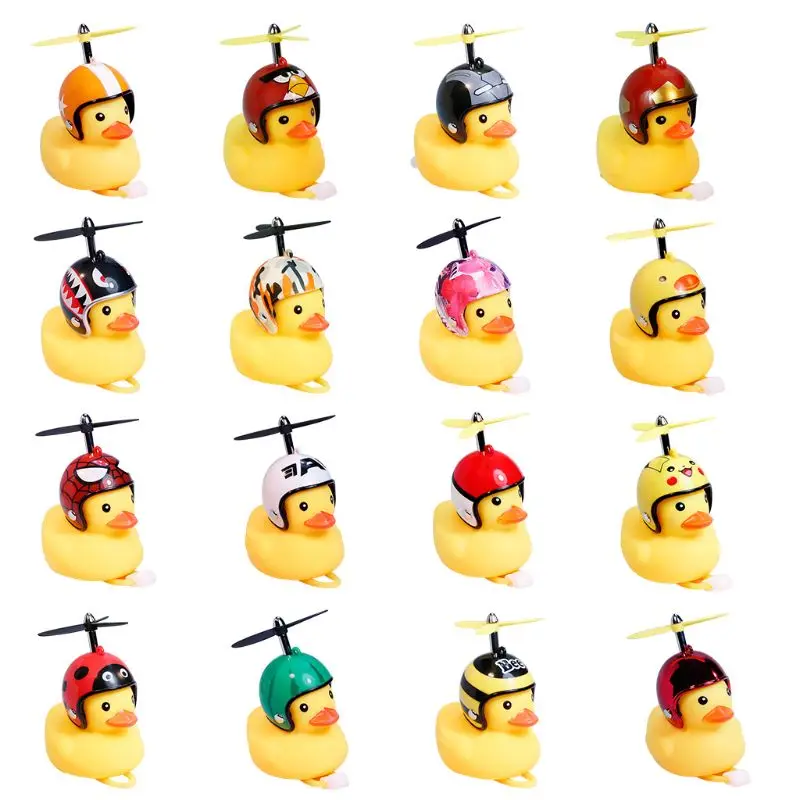 Bicycle Duck Bell with Light Broken Wind Small Yellow Duck For Motorcycle Car