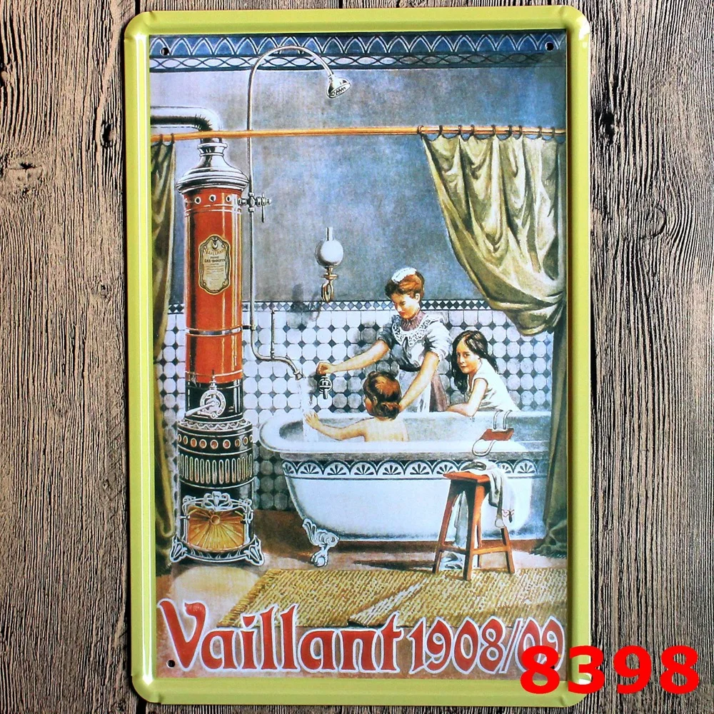 30X20CM take a bath Vintage Home Decor Tin Sign Wall Decor Metal Sign