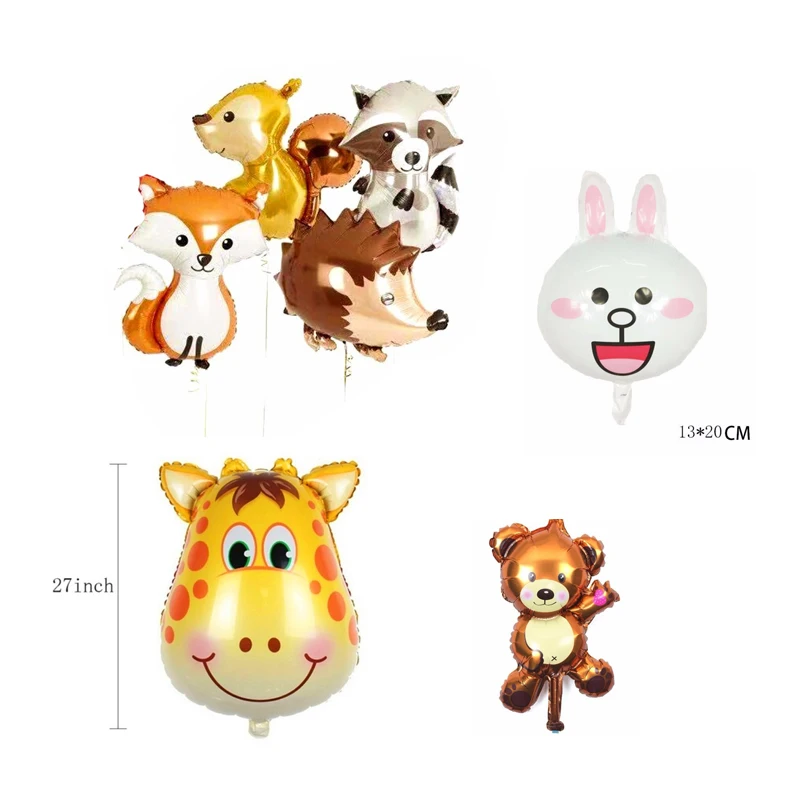 

14pcs animal foil balloons