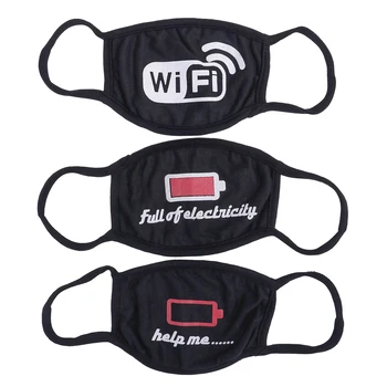 

1PC Cotton Dustproof Mouth Face Mask Unisex WIFI Battery Kpop Black Bear Cycling Anti-Dust Cotton Facial Protective Cover Masks