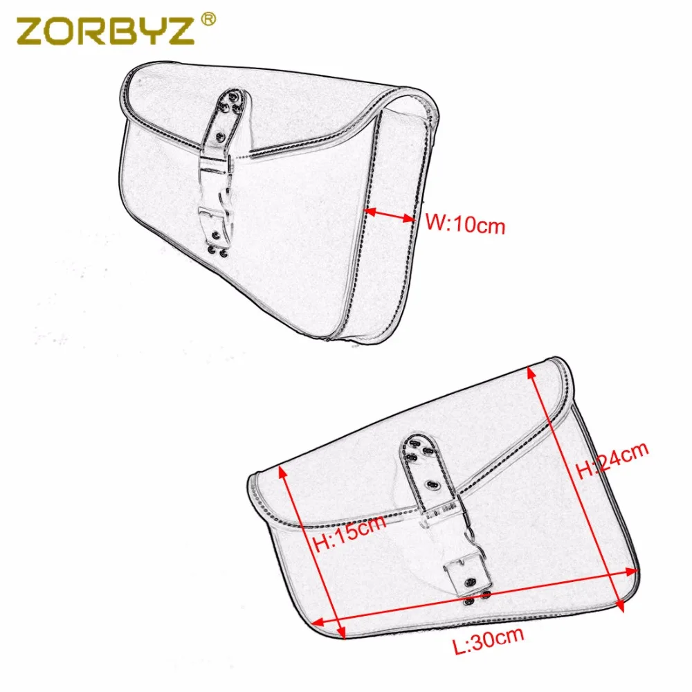 ZORBYZ темно коричневая/чайная мотоциклетная сумка из искусственной кожи в