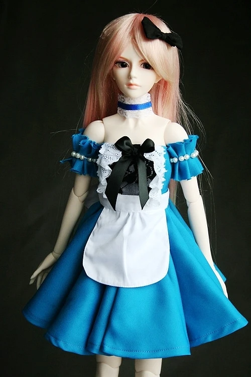 [Wamami] 247# Alice blue платье/рубашка/костюм для 1/4 MSD 1/3 SD DZ AOD BJD Dollfie