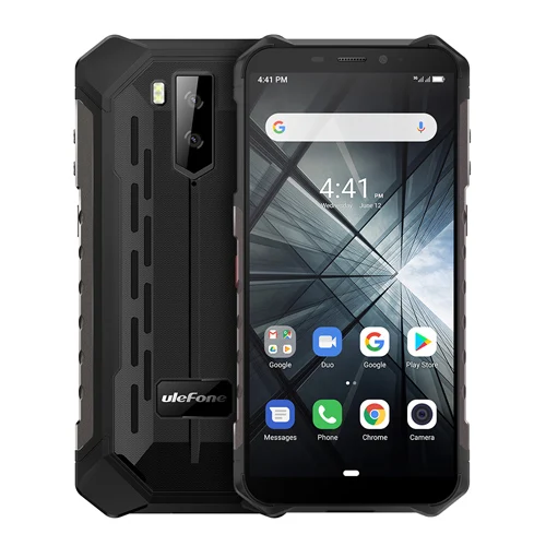 Ulefone Armor X3 мобильные телефоны Android 9,0 IP68/IP69K водонепроницаемый 2 ГБ 32 ГБ MT6580 5,5 дюйма HD+ 8MP 5000 мАч Лицо ID 3g смартфон - Color: Gray