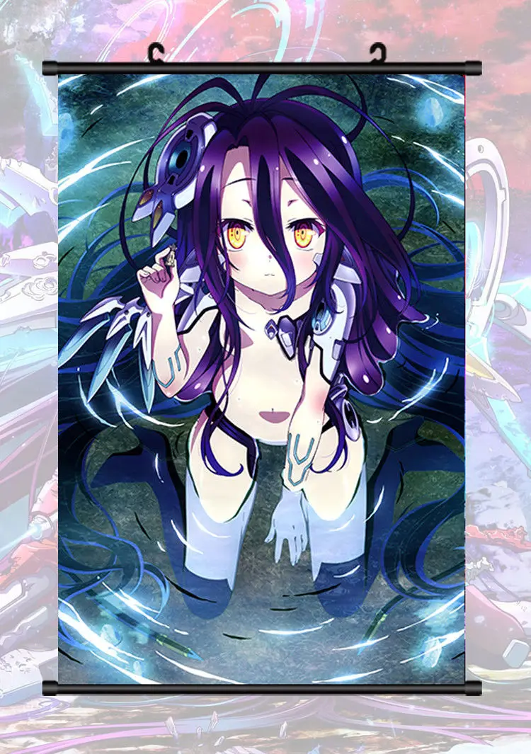 Home Decor Collection No Game No Life Anime Wall Scroll Poster Cosplay