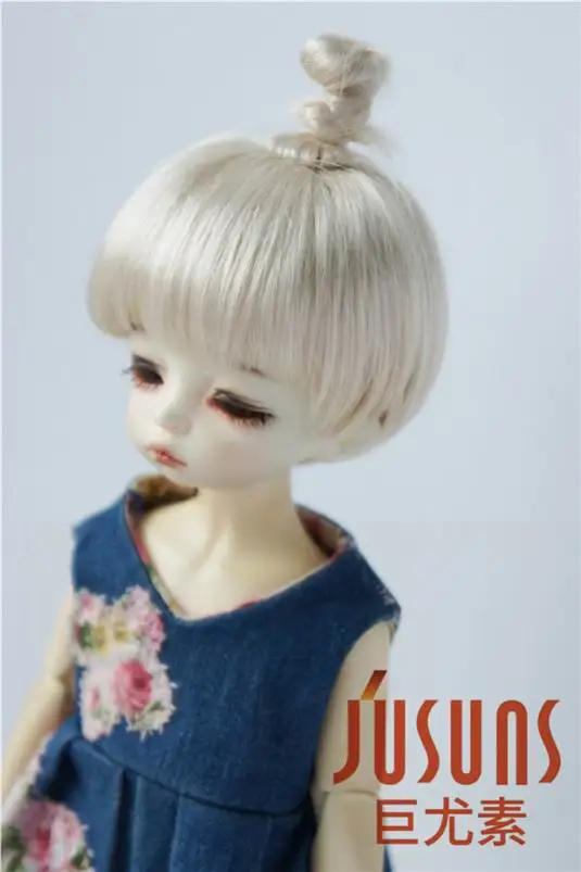 JD363 6-7 дюймов 16-18 см синтетический мохер кукольные парики 1/6 YOSD Updo BJD волосы