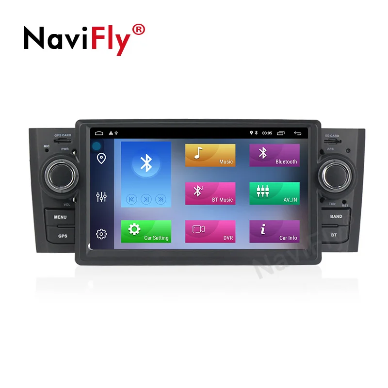Discount New! Android 9.1 Car dvd Radio for Fiat Grande Punto Linea 2007 2008 2009 2010 2011 2012 dvd player audio WIFI RDS GPS MAP MIC 1