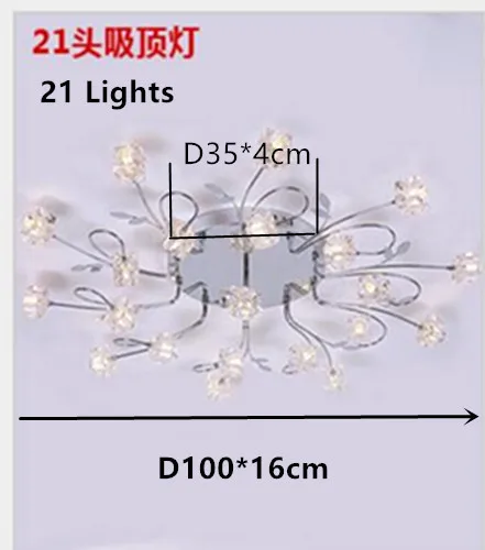 AC110V 220 V современный LED lutres люстра лампа хром хрустальный абажур G4 светодиодный лампы с потолочным креплением светильник moderne освещение