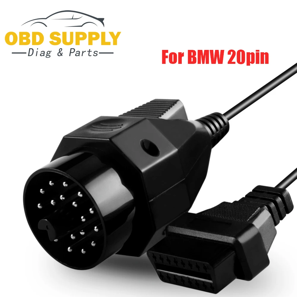 20pin автомобильный диагностический OBD2 адаптер OBD II для BMW 20 pin к 2 16 PIN гнездовой