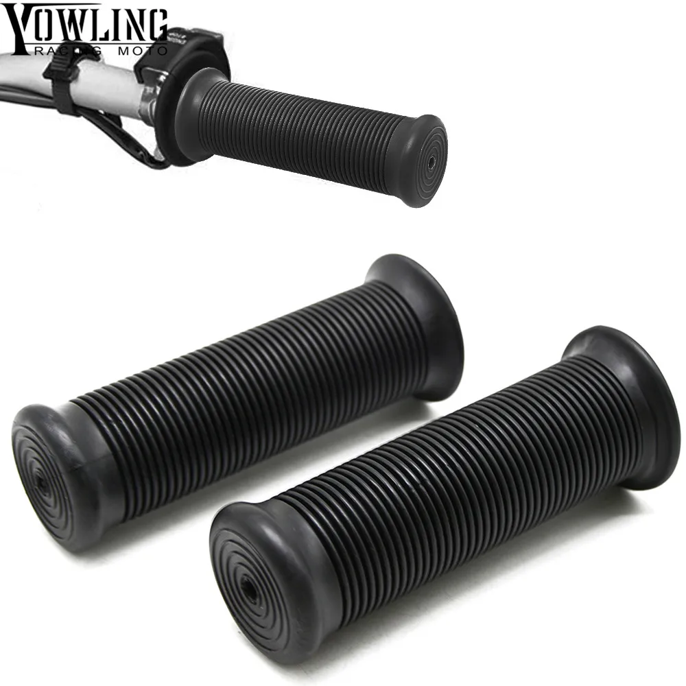 

1 Pair 25mm 28mm Motorcycle Handlebars Motorcycle Custom Gel Hand Grips Plastic rubber 7/8 inch Moto Vintage handle Grips