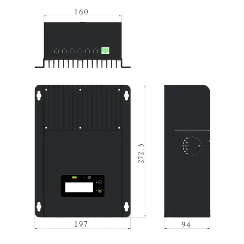 60A 12 V/24 V/48 V MPPT Контроллер заряда с ЖК-дисплеем Pv VOC 150 V DC mppt солнечный регулятор солнечная батарея система