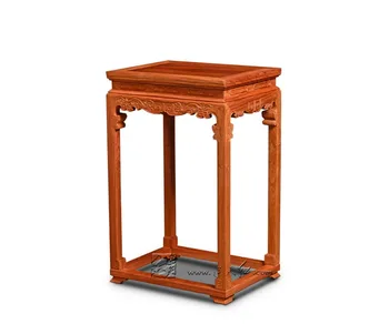 

Asian Antique Tea Table Small Dining Round coffee Tables Backed Tespots Fancy Balcony Desk Chinese Classical Furniture Rosewood