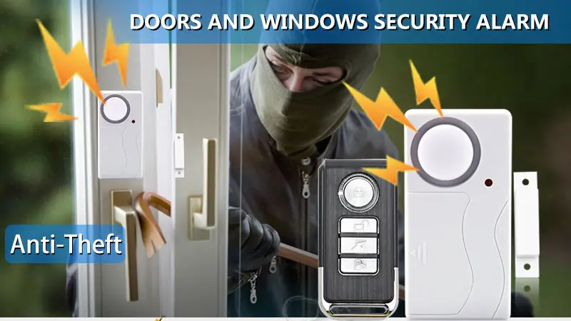Wireless Home Window Door Burglar Security Alarm System Sensor Magnetic H5X6 