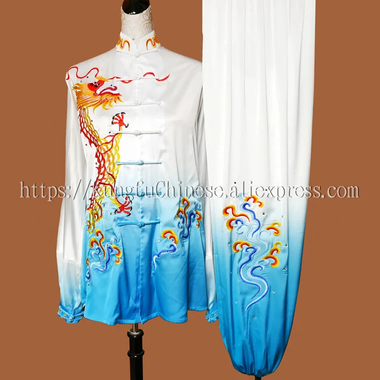 

Chinese Tai chi clothing taiji boxing suit kungfu uniform wushu outfit embroidery garment for men women boy girl kids children