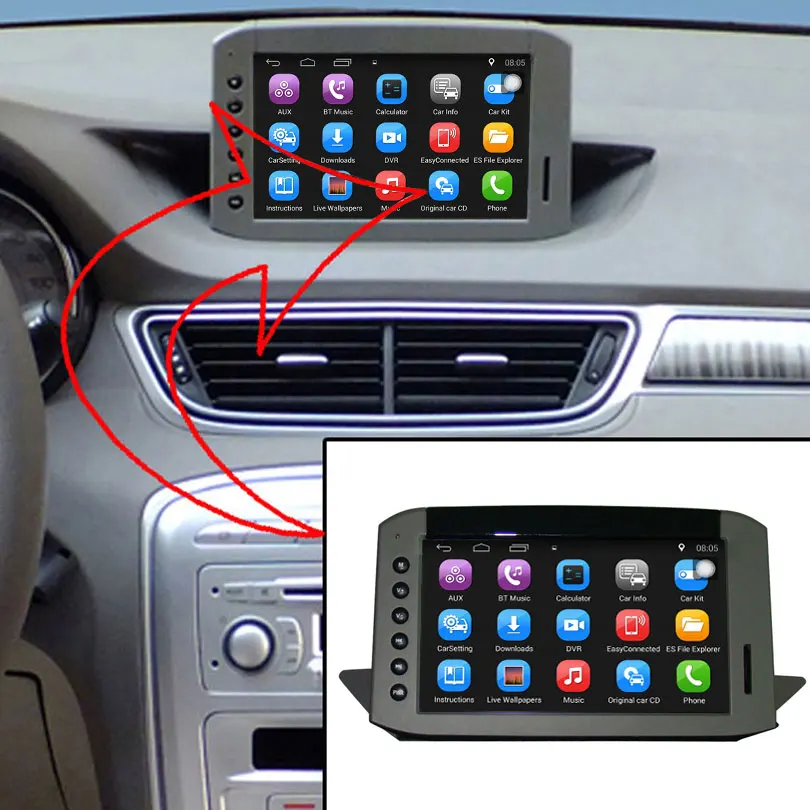 Cheap Upgraded Original Car Radio Player Suit to Peugeot 308 Car Video Player Built in WiFi GPS Navigation Bluetooth 4