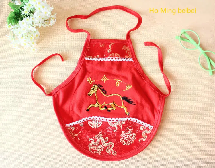 red baby bibs