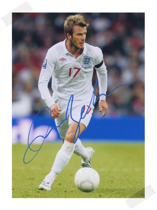 5 Подписанный Давид Бекхэм autographed оригинальное фото 7 дюймов 8 вариантов 092017 - Цвет: 5
