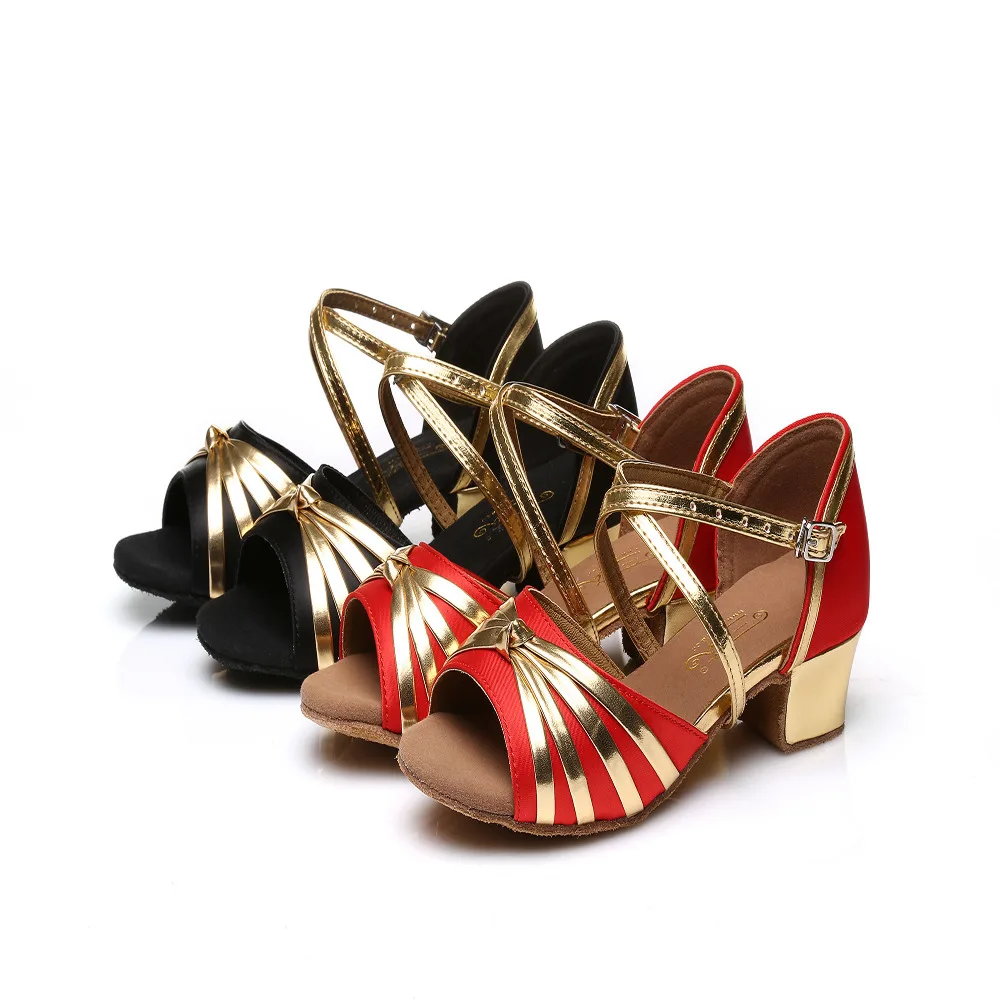 

HOT NEW latin dance shoes for girls heel high 3cm tango shoes/jazz shoes/salsa shoes Children's shoes reference China's size