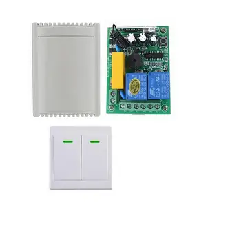 

Universal Wall remote AC220V 10A 2CH RF Wireless Remote Control Switch Receiver Module Transmitter For Intelligent Home