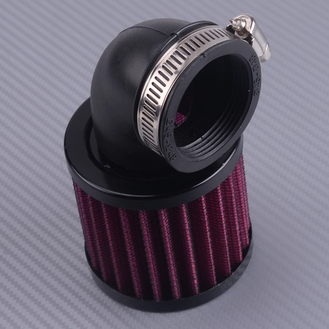 

CITALL New 90 Degree Angled Motorcycle Round Air Cleaner Intake Filter Mesh Moped Scooter ATV For 45-48mm Inner Diamter Pipe