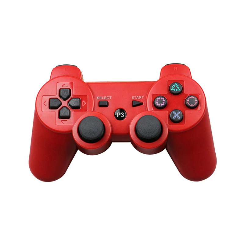 JIELI Wireless Bluetooth Solid Color Controller For Sony PlayStation Dualshock 3 PS3 Controller Vibration Gamepad With Package