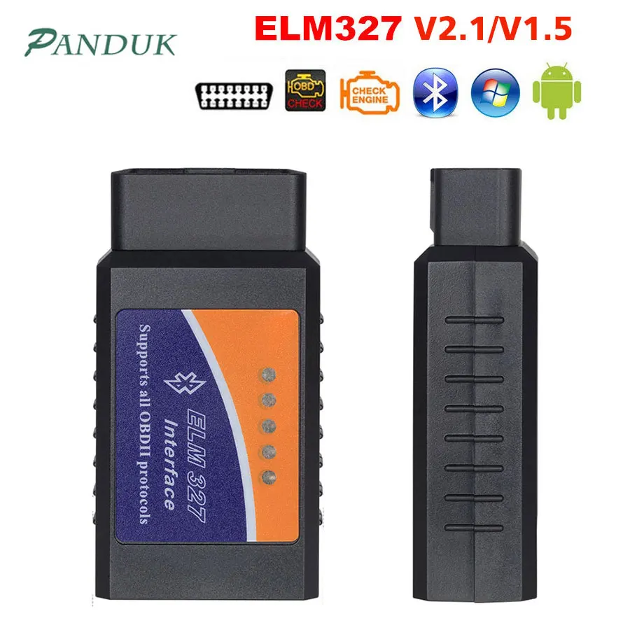 

PANDUK ELM327 1.5V Dagnostic Scanner for Car Bluetooth Escaner Obd2 2.1V Car Diagnostic Tool Android Automotive Scanner 2019