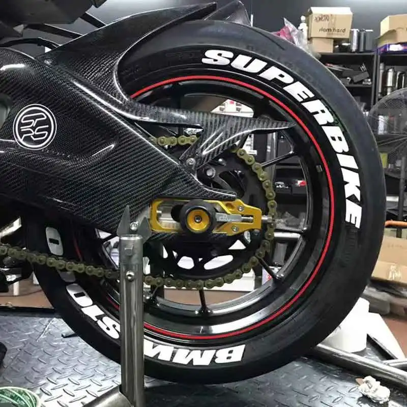

Car Motorycycle Tuning 3D Logo Tire Wheel Sticker Auto Motorcycle Styling DIY Decoration Decals For BMW YAMAHA Honda Audi Ford