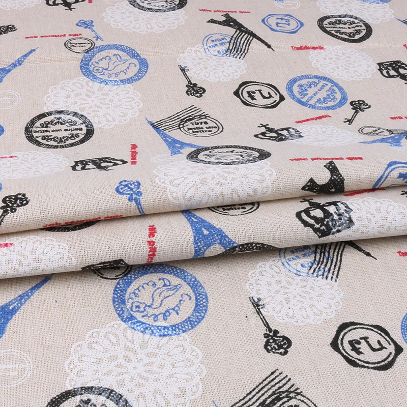 Nanchuang Zakka Cotton Linen Fabric Handmade Hometextile Cloth For Sofa Curtain Table Cushion Furniture Cover Decorate Material | Дом и сад