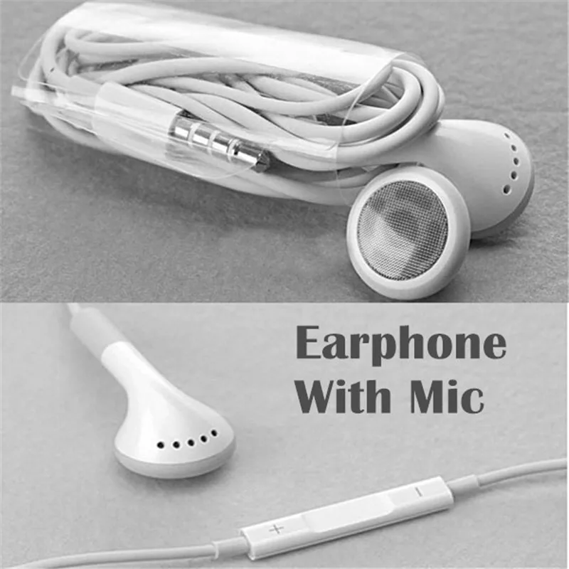  Best quality para stereo Earphone noise canceling earbuds With Mic and voice control  for Apple iPhone 4 4S 