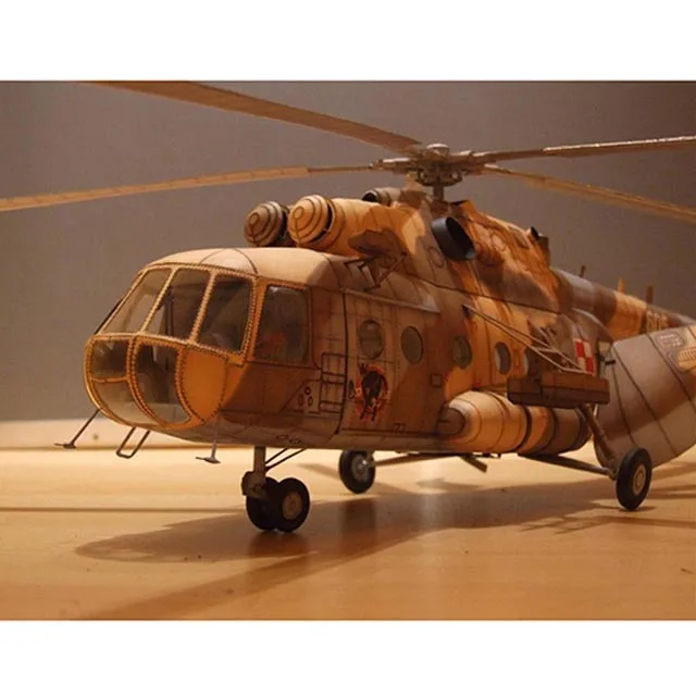 56 см Польша Mi-17 транспорт вертолет 1:33 Бумажная модель ручной работы DIY Бумага Ремесло образование игрушки
