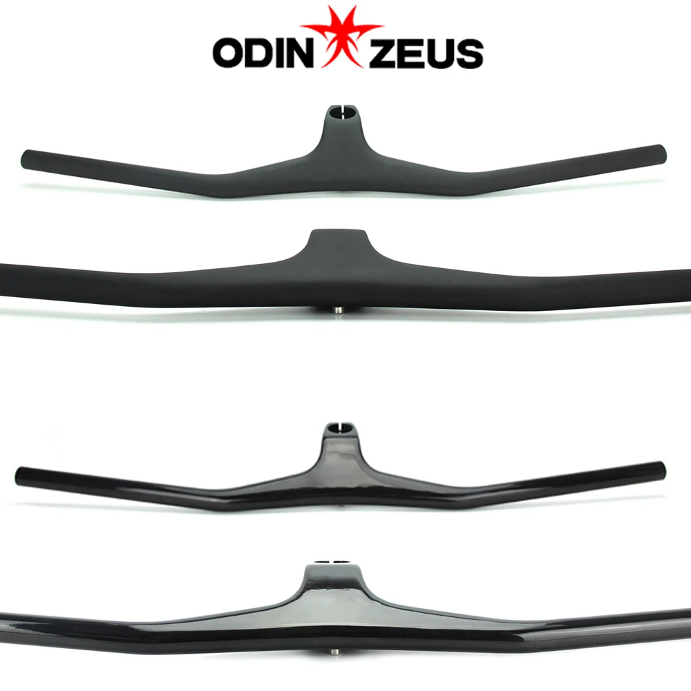 

ODINZEUS NO LOGO SYN SYNC MTB Bicycle Riser -17 degree One-shaped Integrated Handlebar With Stem Carbon MTB Handlebar 3K