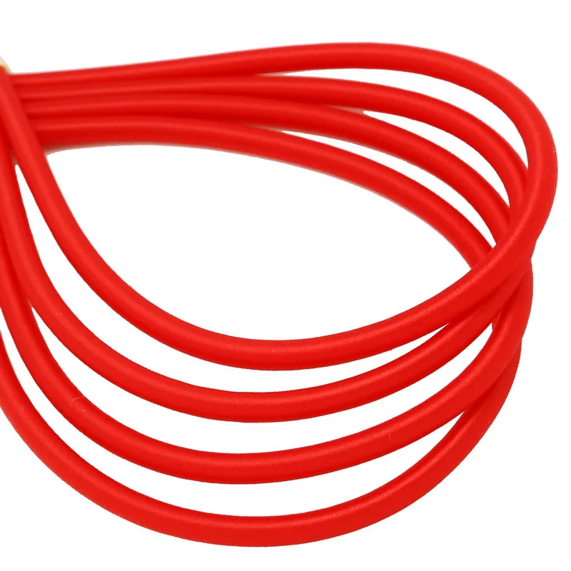 5x45 см, 3 шт., мягкий шелковый шнур из вискозы для ювелирных изделий, Полые Резиновые шнуры для изготовления ювелирных изделий, ожерелья, браслетов, самодельные аксессуары для рукоделия - Цвет: Red