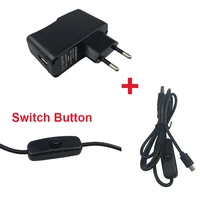 Raspberry Pi 2 Power Charger 5 V2A  Power Supply Adapter Micro Port Power Charger US/EU With ON/OFF Switch For Raspberry Pi Zero