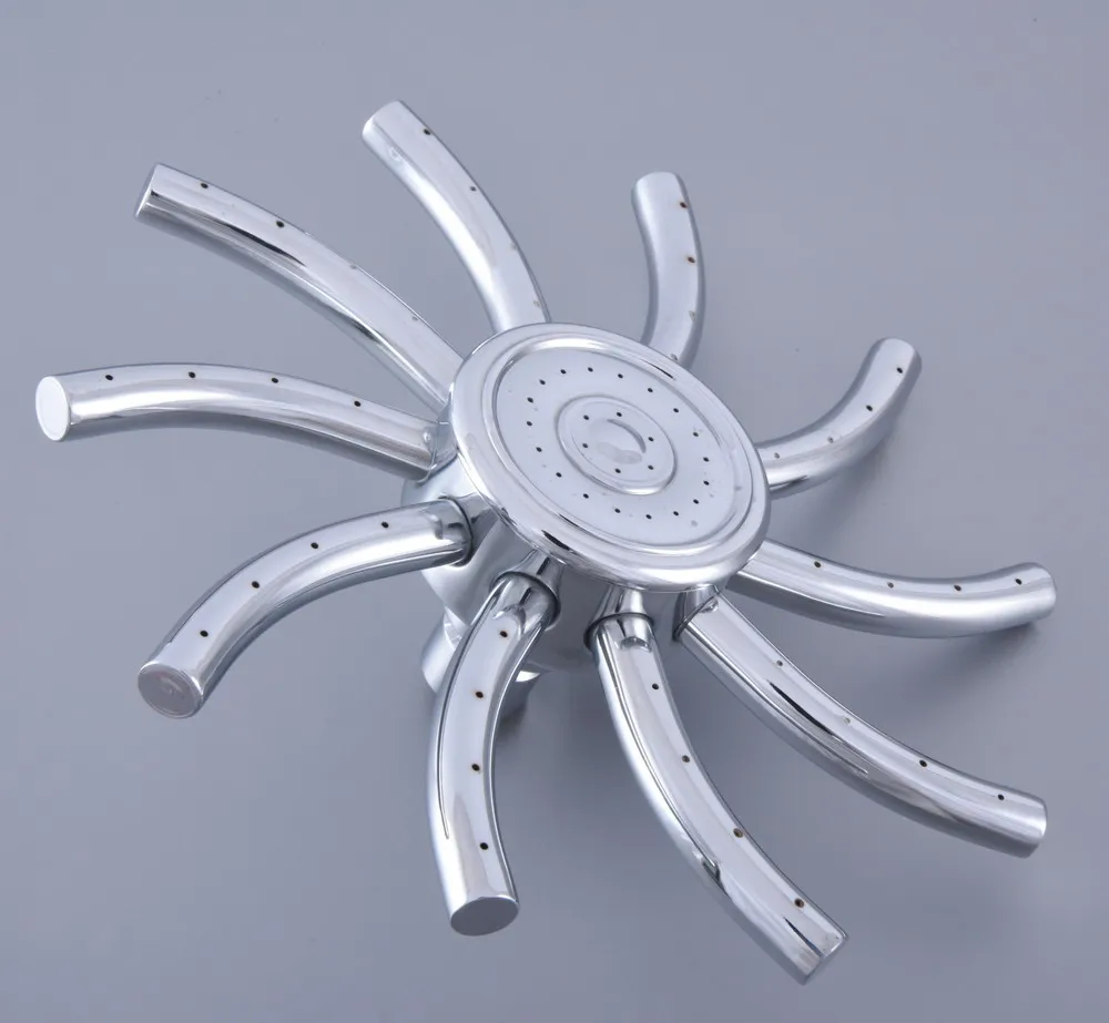 Chrome Rainfall Showerhead Bathroom Shower Faucet Head Rain Shower Head Bathroom Top Sprayer Ksd229