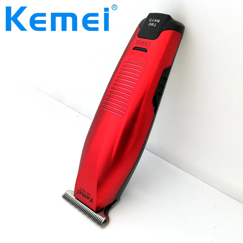 Kemei KM-5026, перезаряжаемая профессиональная машинка для стрижки волос, беспроводная, 0 мм, триммер для бороды, прецизионное моделирование, сделай сам, стрижка волос