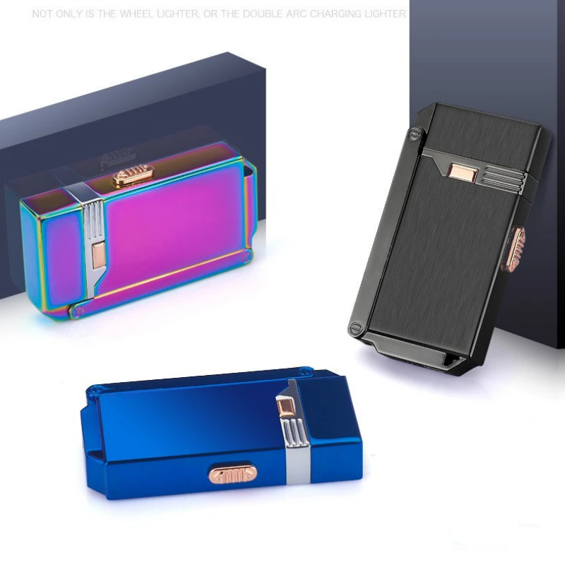 Новинка 2 в 1 газовая зажигалка USB с плазменной дугой электрическая