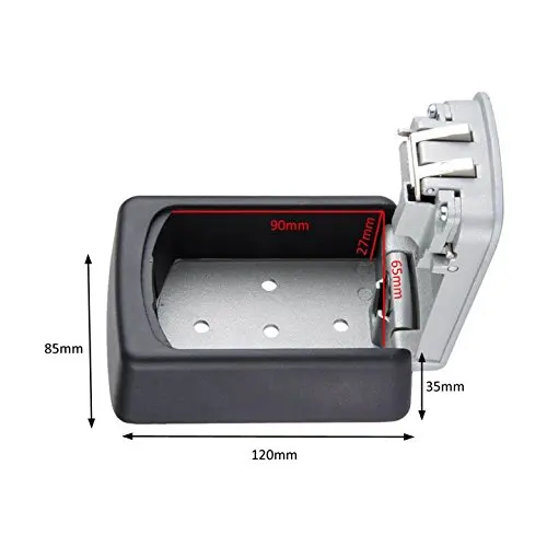 key Safe Box 4 Digit Password Lock Key Storage Secret Box Home Wall-Mounted coffre fort Money Jewelry Safty case