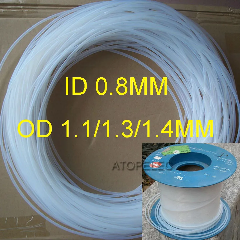1MM~20MM PTFE Teflon Tubing Pipe ROHS White//Clear
