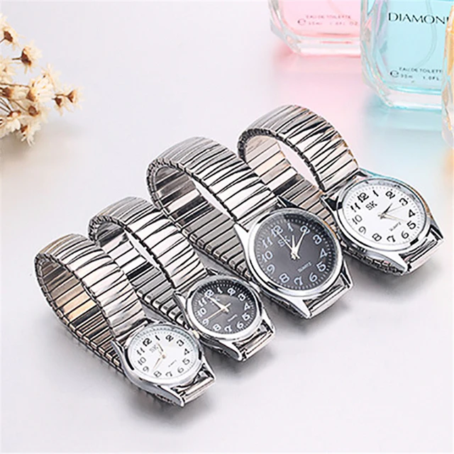 Men/Women Fashion restoring Quartz Stainless Steel elastic strap Band