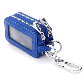 

Lomelobo Crocodile Genuine Leather Man Car Key Wallets Multifunction Unisex holder Bags Woman Double Zipper Car Key Case HCL2332