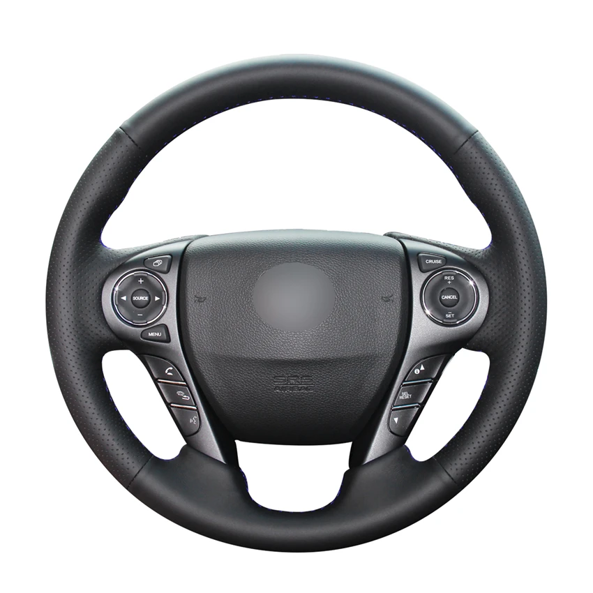 

Black PU Artificial Leather Car Steering Wheel Cover for Honda Accord 9 2013 2014 2015 2016 2017 Crosstour 2013 2014 2015